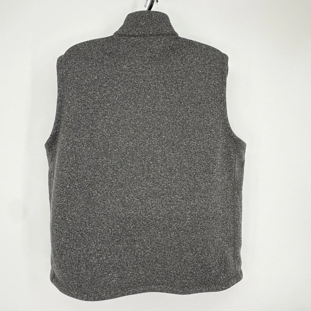 Polo Ralph Lauren‎ Vest XXL Men Performance Fleece Zip Up Gray Black Pony Preppy